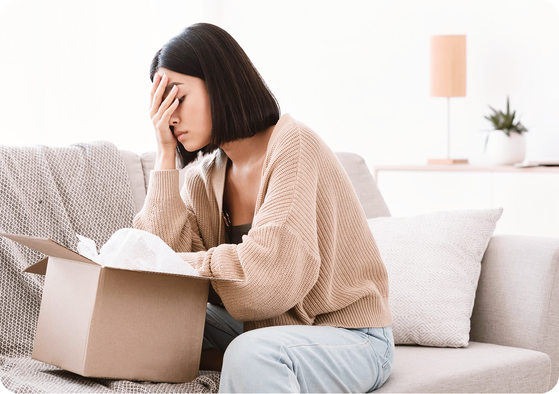 Person working on laptop at home